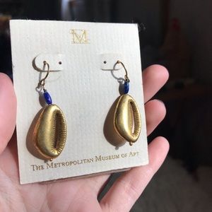 🐚MET Syrian Inspired Gold Plated Drop Earrings🐚